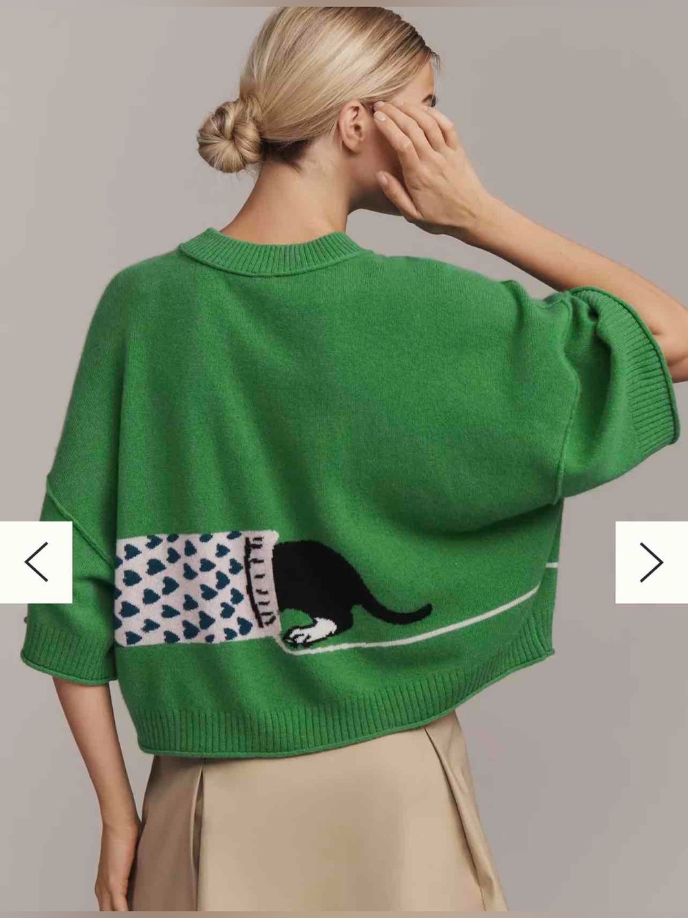 Anthropologie The Goldie Crew-Neck Cashmere Sweater Size Xs - Picture 2 of 7